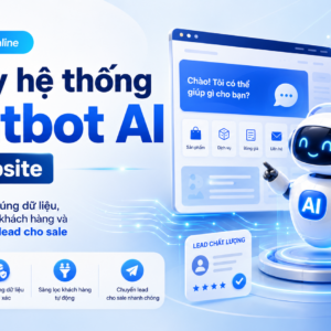 Tự xây hệ thống Chatbot AI cho website: tư vấn đúng dữ liệu, sàng lọc khách hàng và chuyển lead cho sale