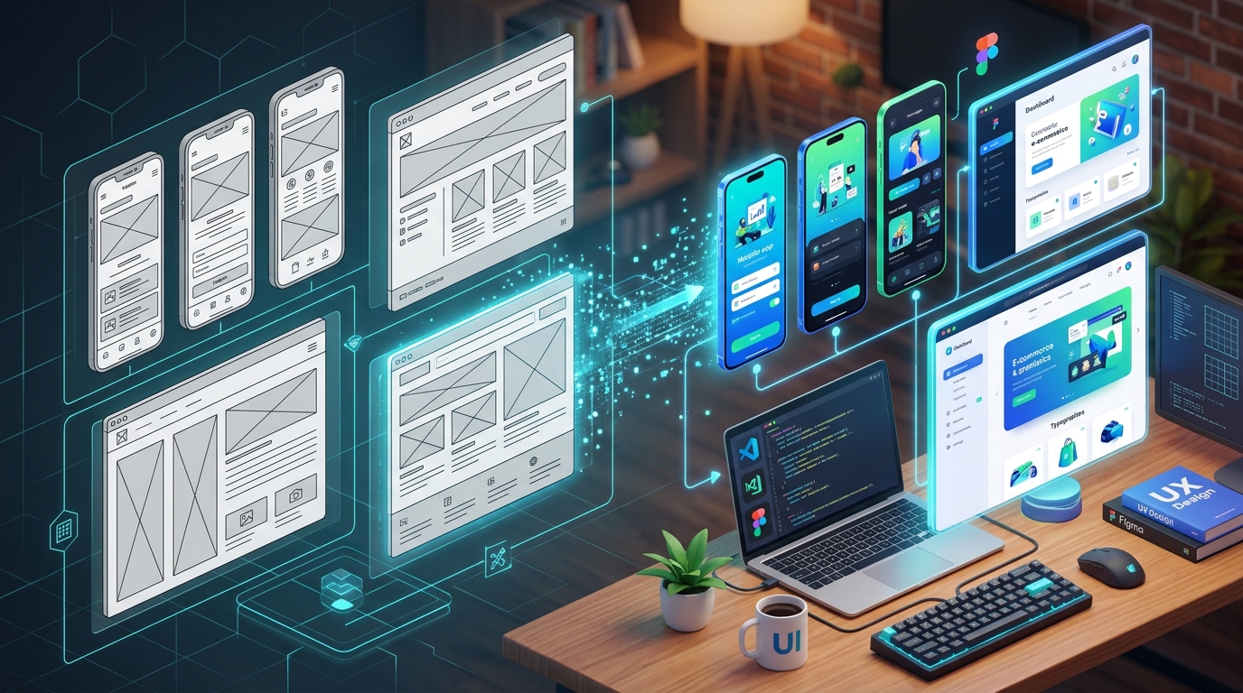Bài 2: Vẽ Khung Giao Diện Wireframe: Cách Cho AI Nhìn Thấy Bản Vẽ Trước Khi Đặt Gạch Xây Tường
